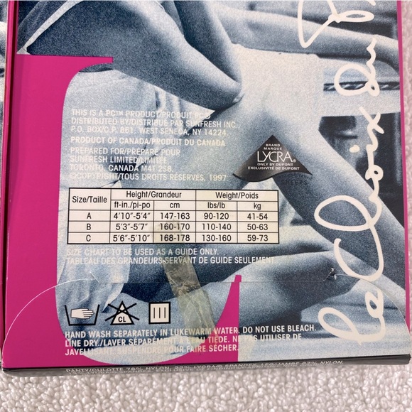 Vintage Presidents Choice Shimmer Cotton Gusset Stockings Pantyhose In Linen x3 - Picture 7 of 8